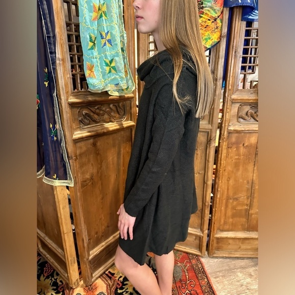 Umgee large fold over neck sweater tunic dress size large - Picture 2 of 4